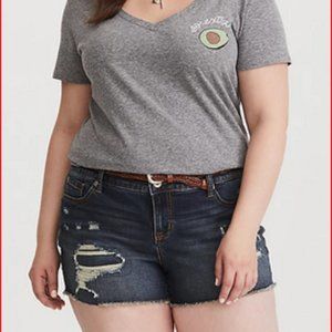 Torrid Skinny Short Short - Vintage Stretch Dark Wash Size 16